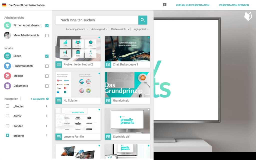 Besser präsentieren mit presono